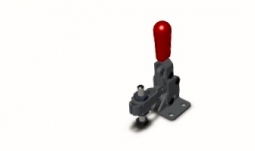 201-U Destaco Vertical Handle Hold Down Clamp with Flanged Base, 100lbs Holding Capacity